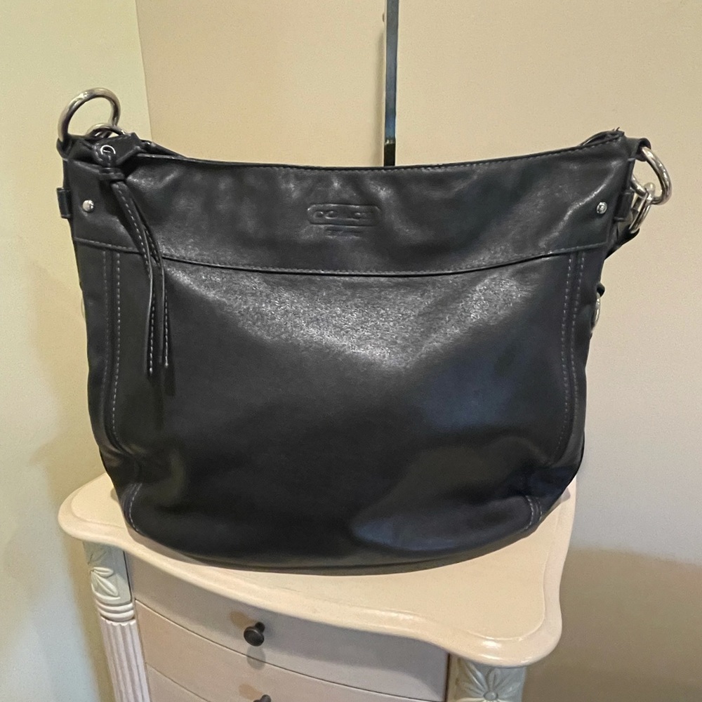 Coach leather hobo bag
